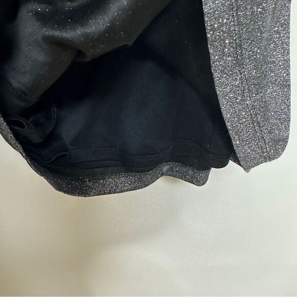 Yumi Kim Studio 54 Asymmetrical One Sleeve Mini Dress - Gun Metal Sparkle XXS - Picture 10 of 13